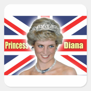 HRH Princess Diana Stunning. Vierkante Sticker