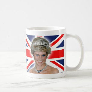 HRH Princess Diana Union Jack Koffiemok