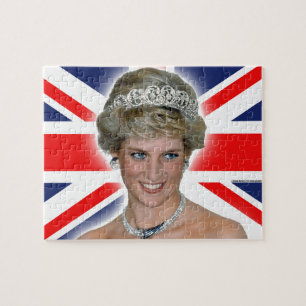 HRH Princess Diana Union Jack Legpuzzel