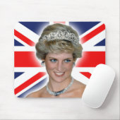 HRH Princess Diana Union Jack Muismat (Met muis)