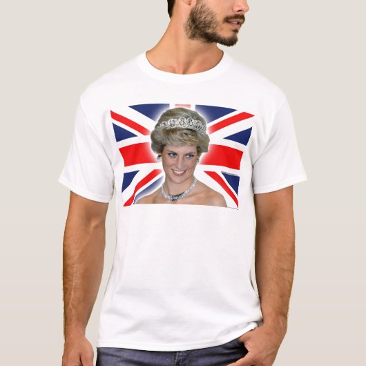 HRH Princess Diana Union Jack T-shirt (Voorkant)