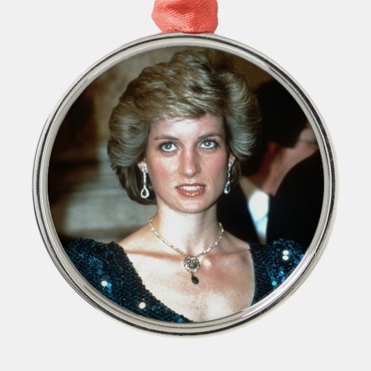 HRH Princess Diana Wenen 1986 Metalen Ornament (Voorkant)