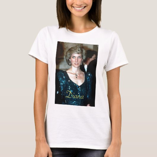 HRH Princess Diana Wenen 1986 T-shirt (Voorkant)
