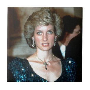 HRH Princess Diana Wenen 1986 Tegeltje