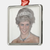 HRH Princess Diana Xmas Metalen Ornament (Links)