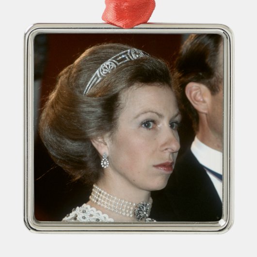 HRH Princess Royal Xmas Metalen Ornament (Voorkant)