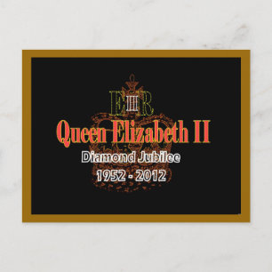 HRH Queen Elizabeth Diamond Jubilee briefkaart