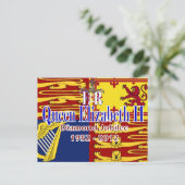 HRH Queen Elizabeth Diamond Jubilee briefkaart (Staand voorkant)