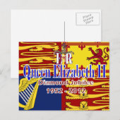 HRH Queen Elizabeth Diamond Jubilee briefkaart (Voorkant / Achterkant)