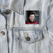 HRH The Princess Royal Vierkante Button 5,1 Cm (In situ)