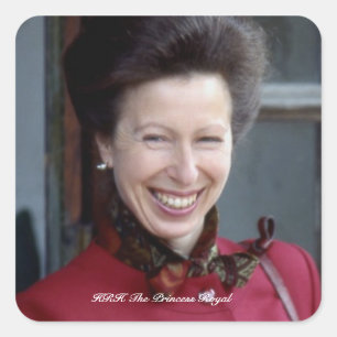 HRH The Princess Royal Vierkante Sticker