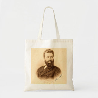 Hristo Botev Vintage Portret Bulgaarse Patriott Tote Bag