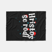 Hristos Se Rodi Serbian Christmas  Fleece Deken (Voorkant (Horizontaal))