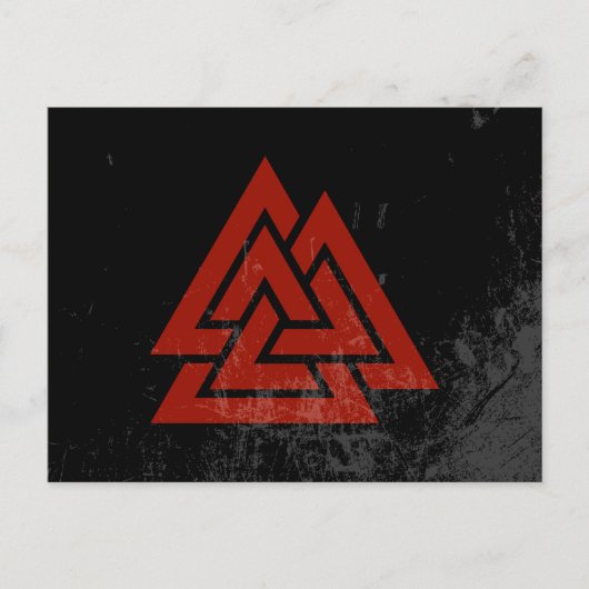 Hrungnir's Heart (rood en zwart) Briefkaart (Voorkant)