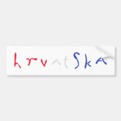 Hrvatska Bumpersticker (Voorkant)