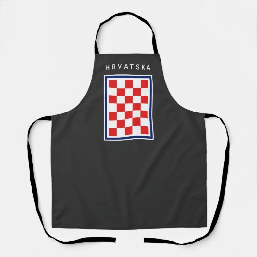 Hrvatska Checker Blue Rand Schort (Voorkant)