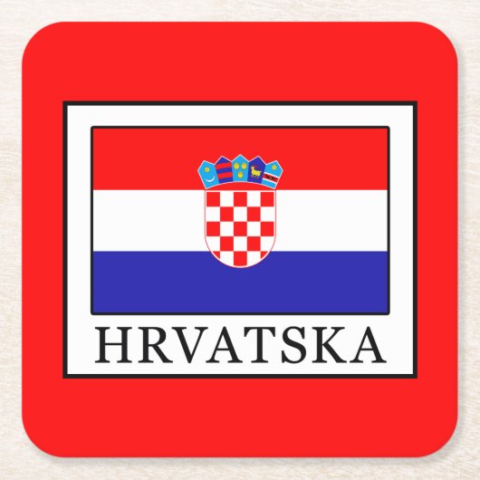 Hrvatska Kartonnen Onderzetters (Voorkant)