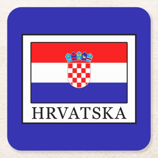 Hrvatska Kartonnen Onderzetters (Voorkant)