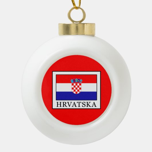 Hrvatska Keramische Bal Ornament (Voorkant)