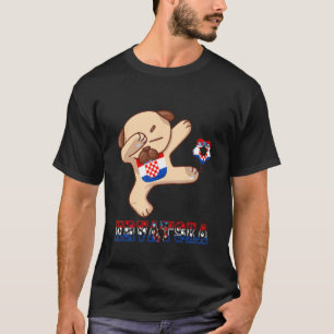 Hrvatska Kroatië Dog Hrvatska voetbalteam Kroatisc T-shirt