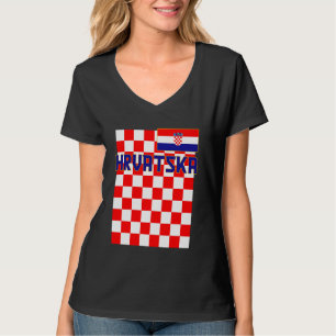 Hrvatska, Kroatië, Hrvatska zastava, Kroatische pa T-shirt