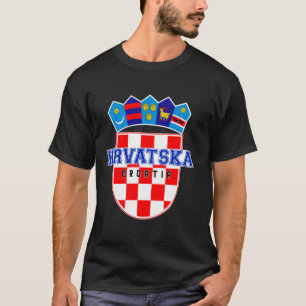 Hrvatska, Kroatië, Hrvatska zastava, Kroatische pa T-shirt
