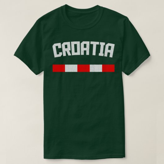 Hrvatska Kroatisch  Stijl Ontwerp T-shirt (Design voorkant)