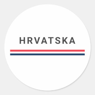 Hrvatska Lines Ronde Sticker