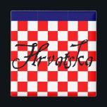 Hrvatska Magnet<br><div class="desc">Laat iedereen weten dat je trots bent om Kroatisch te zijn.</div>