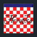 Hrvatska Magnet<br><div class="desc">Laat iedereen weten dat je trots bent om Kroatisch te zijn.</div>