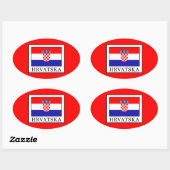 Hrvatska Ovale Sticker (Vel)