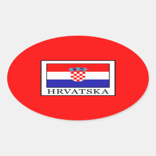Hrvatska Ovale Sticker
