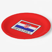 Hrvatska Papieren Bordje (Gekanteld)