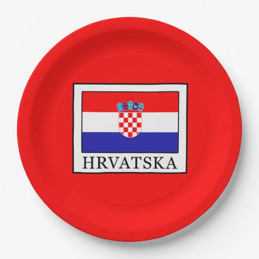 Hrvatska Papieren Bordje (Voorkant)