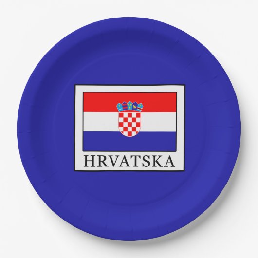Hrvatska Papieren Bordje (Voorkant)