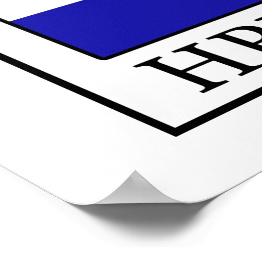 Hrvatska Poster (Hoek)