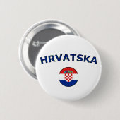 Hrvatska Ronde Button 5,7 Cm (Voorkant /achterkant)