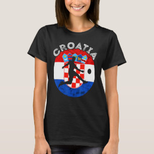 Hrvatska Soccer Team Kroatische vlag Kroatische vo T-shirt
