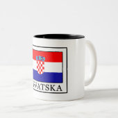 Hrvatska Tweekleurige Koffiemok (Voorkant rechts)