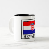 Hrvatska Tweekleurige Koffiemok (Voorkant links)