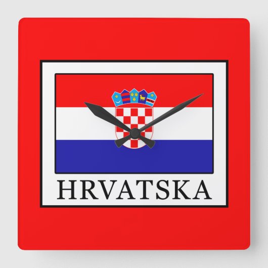 Hrvatska Vierkante Klok (Voorkant)