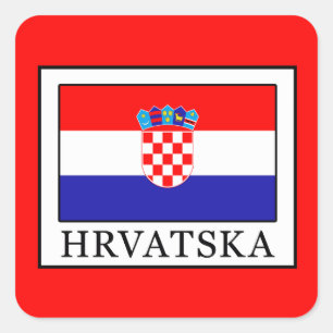 Hrvatska Vierkante Sticker