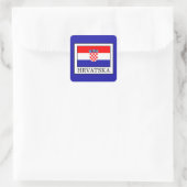 Hrvatska Vierkante Sticker (Tas)