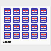 Hrvatska Vierkante Sticker (Vel)