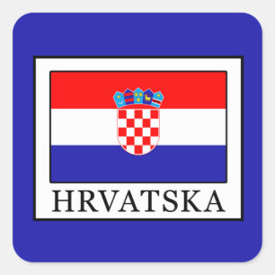 Hrvatska Vierkante Sticker