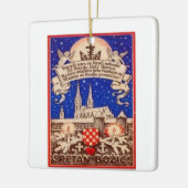 Hrvatski Bozic / Kroatische kerstversiering Keramisch Ornament (Links)