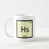 Hs - Hens Chemistry Periodic Table Element Symbol Koffiemok (Links)