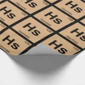 Hs - Hermes God Chemistry Periodic Table Symbol Cadeaupapier (Hoek)