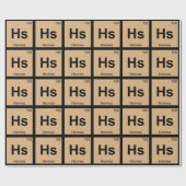 Hs - Hermes God Chemistry Periodic Table Symbol Cadeaupapier (Vlak)