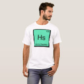 Hs - Homo Sapiens Chemie Elementsymbool T-shirt (Voorkant volledig)